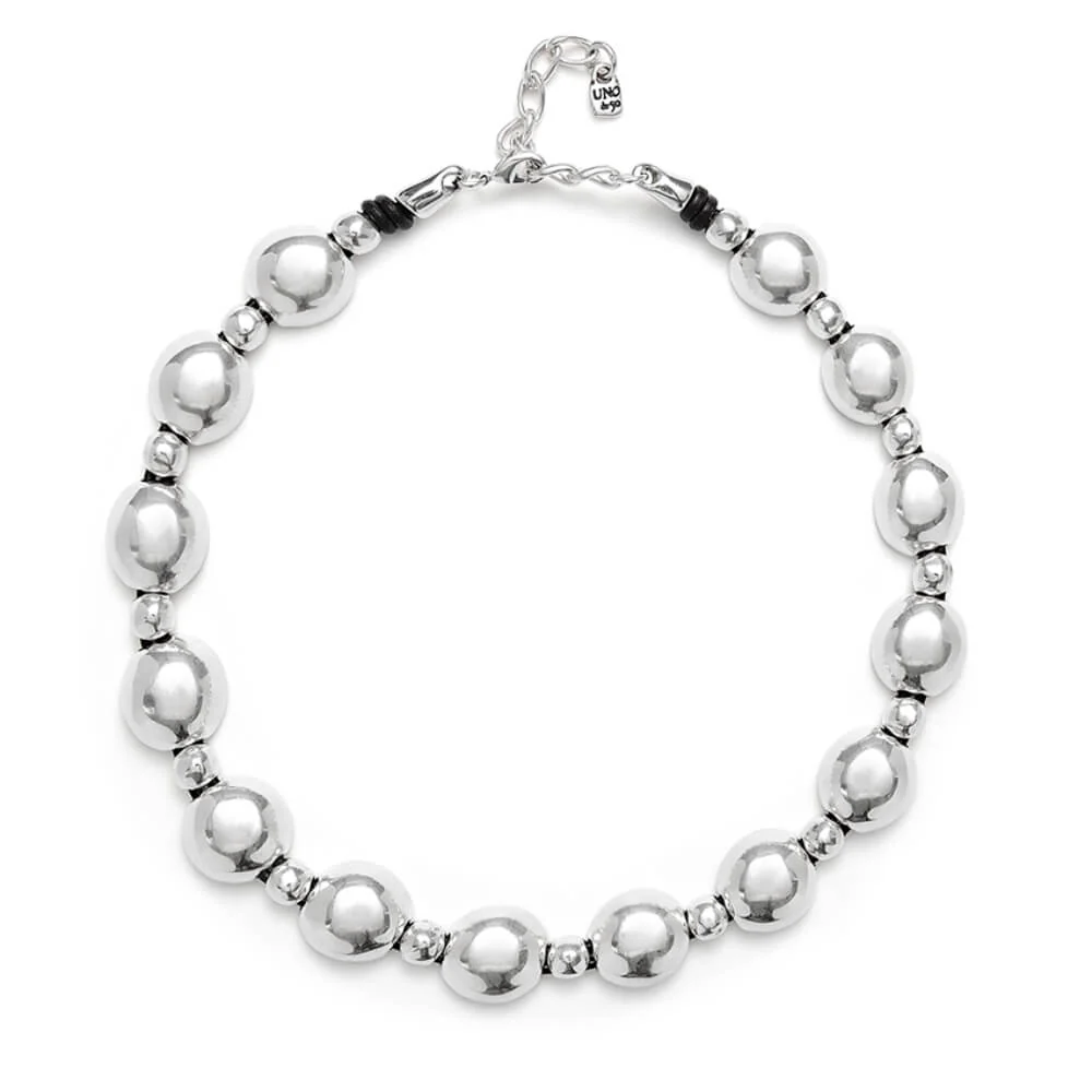 UNOde50 Silver Bead Combination Pendant
