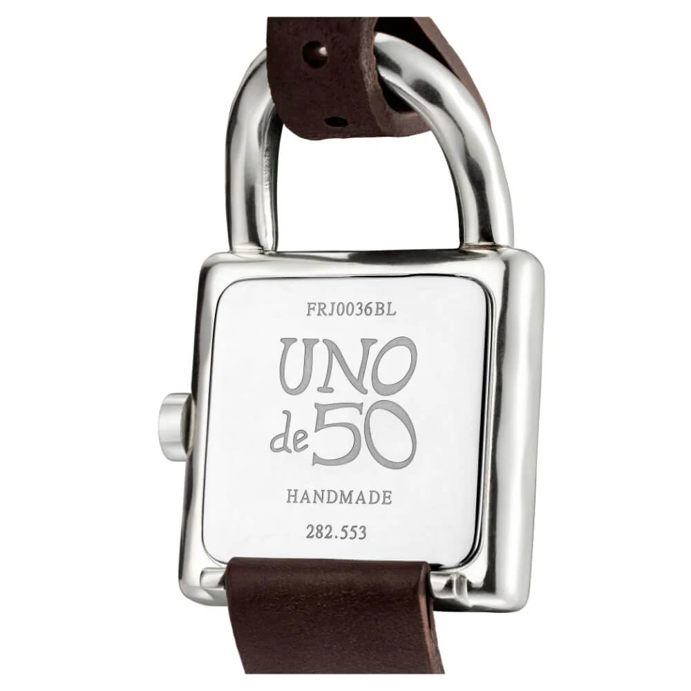 UNOde50 Silver Women's Leather and Metal Watch - Image 4