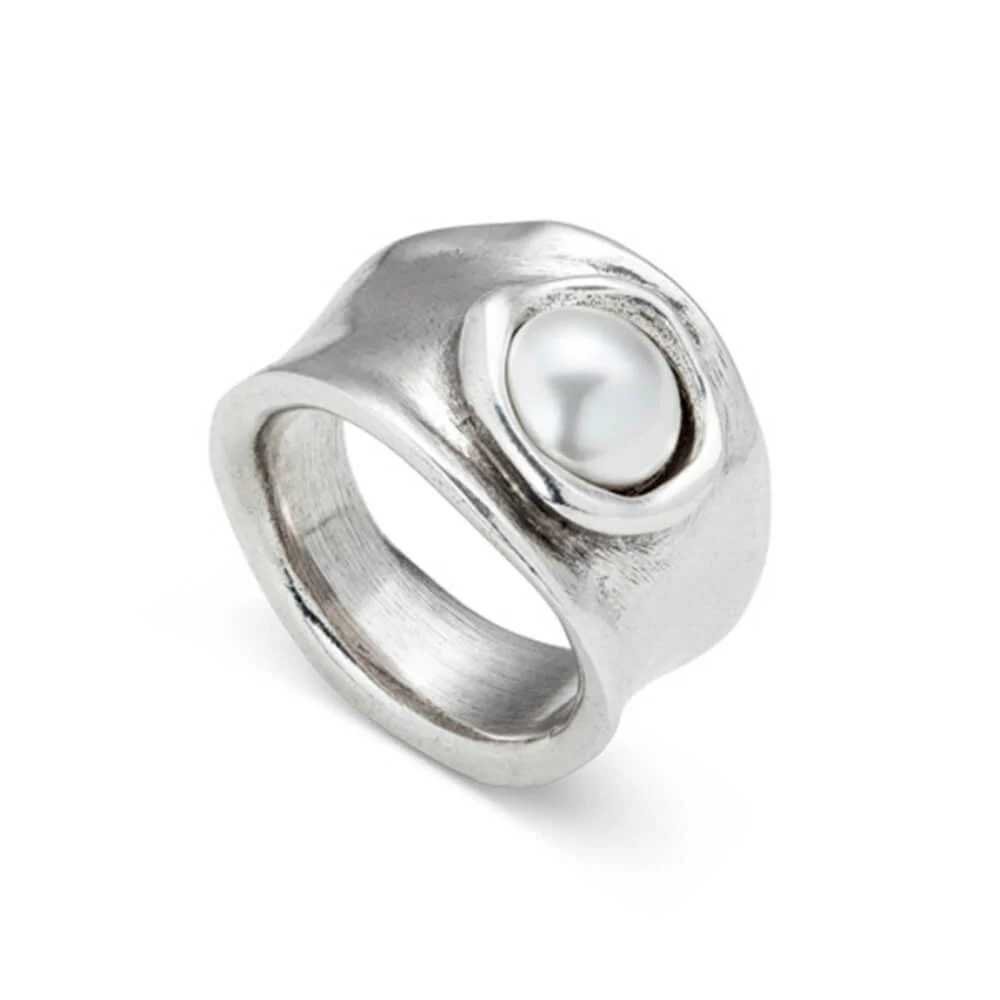 UNOde50 Silver Crystal Ring