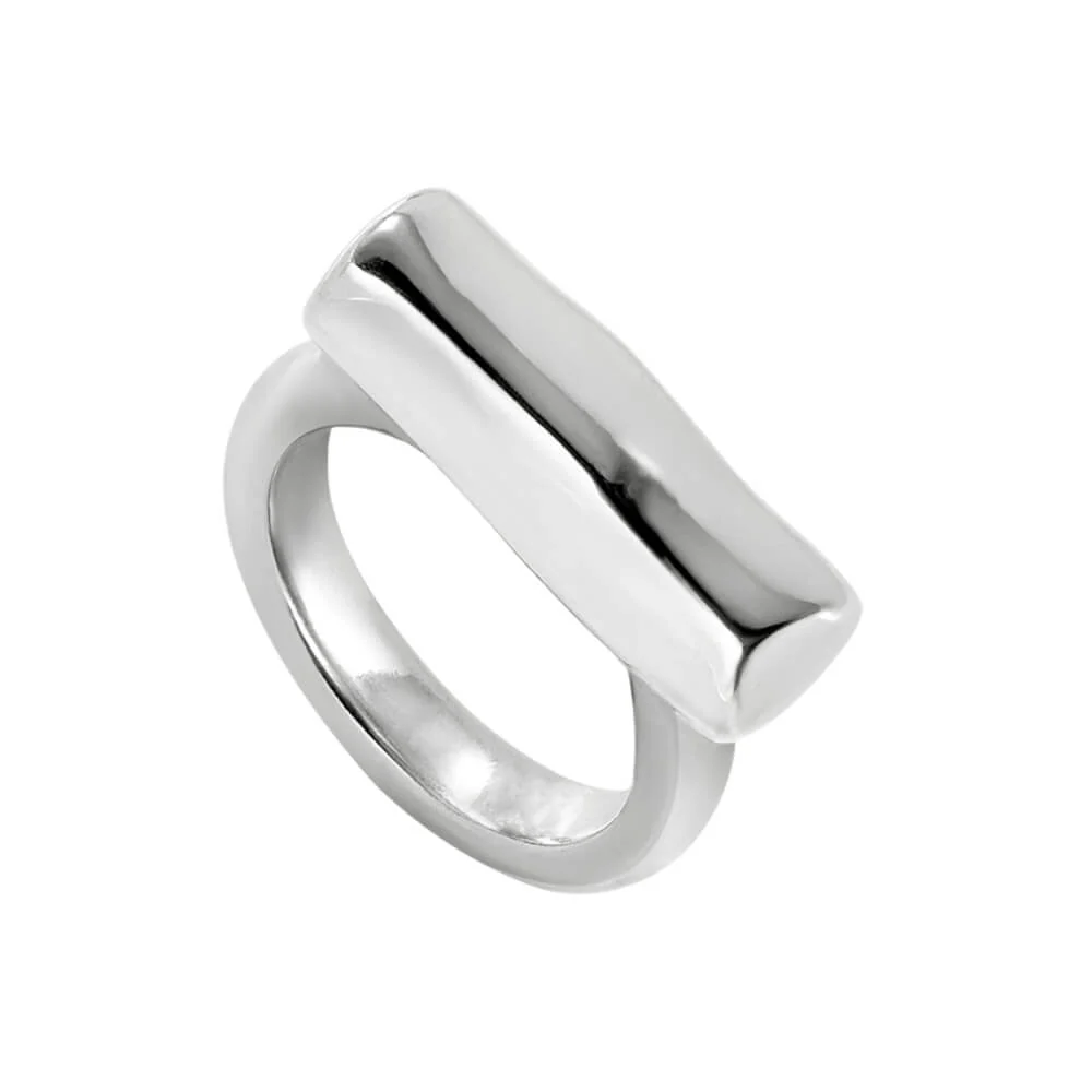 UNOde50 Silver Horizontal Tube Ring