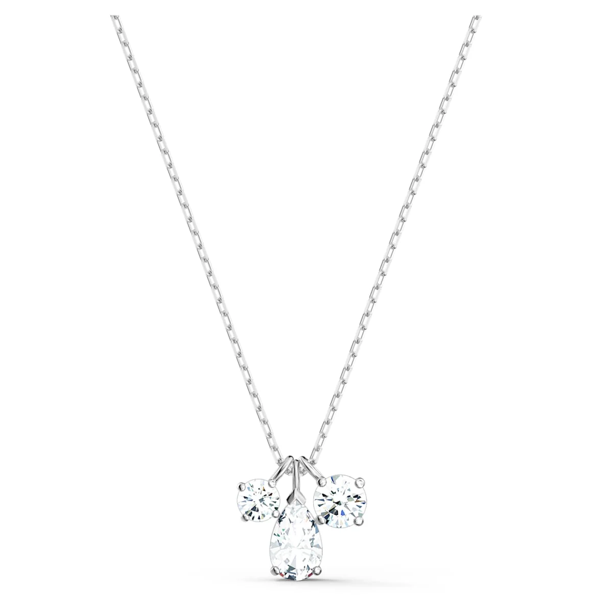 Swarovski Silver Mesmera Cluster Pendant Necklace