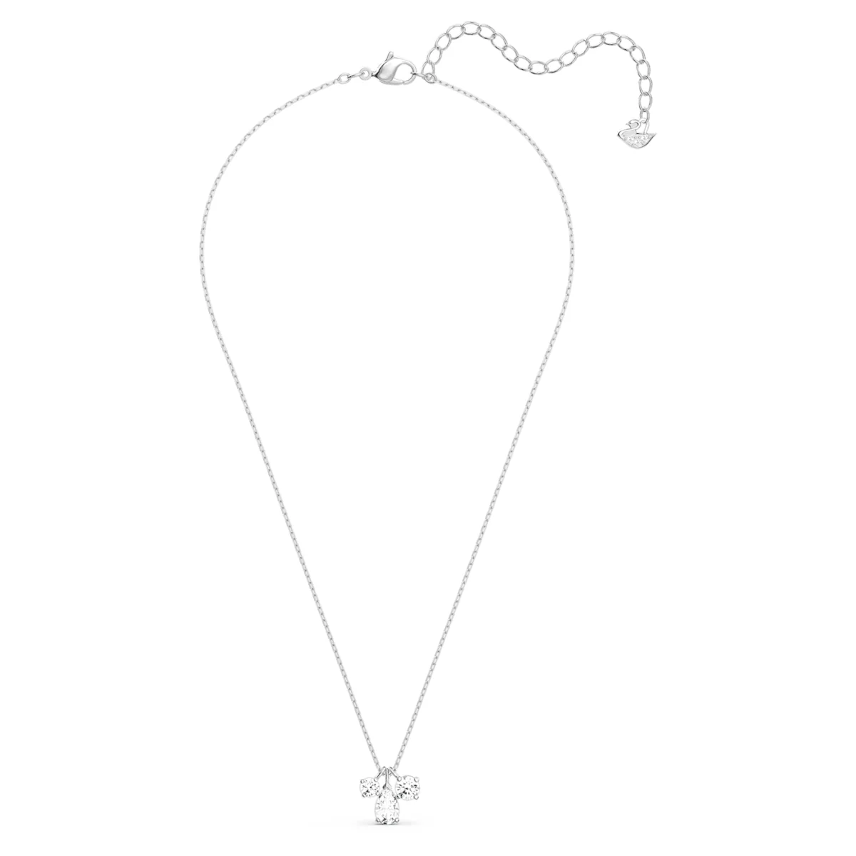 Swarovski Silver Mesmera Cluster Pendant Necklace - Image 2