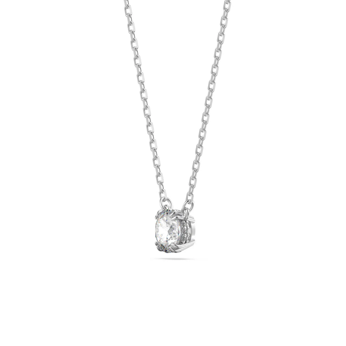 Swarovski Silver Stilla Round Cut Necklace & Earring Set - Image 2