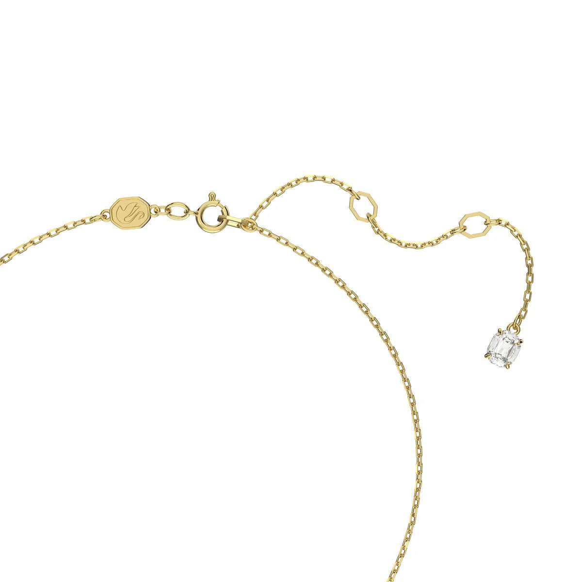 Swarovski Gold Stilla Round Cut Pendant Necklace - Image 4