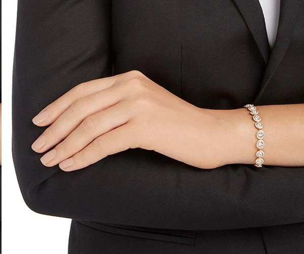 Swarovski Rose Gold Una Angelic Tennis Bracelet - Image 2