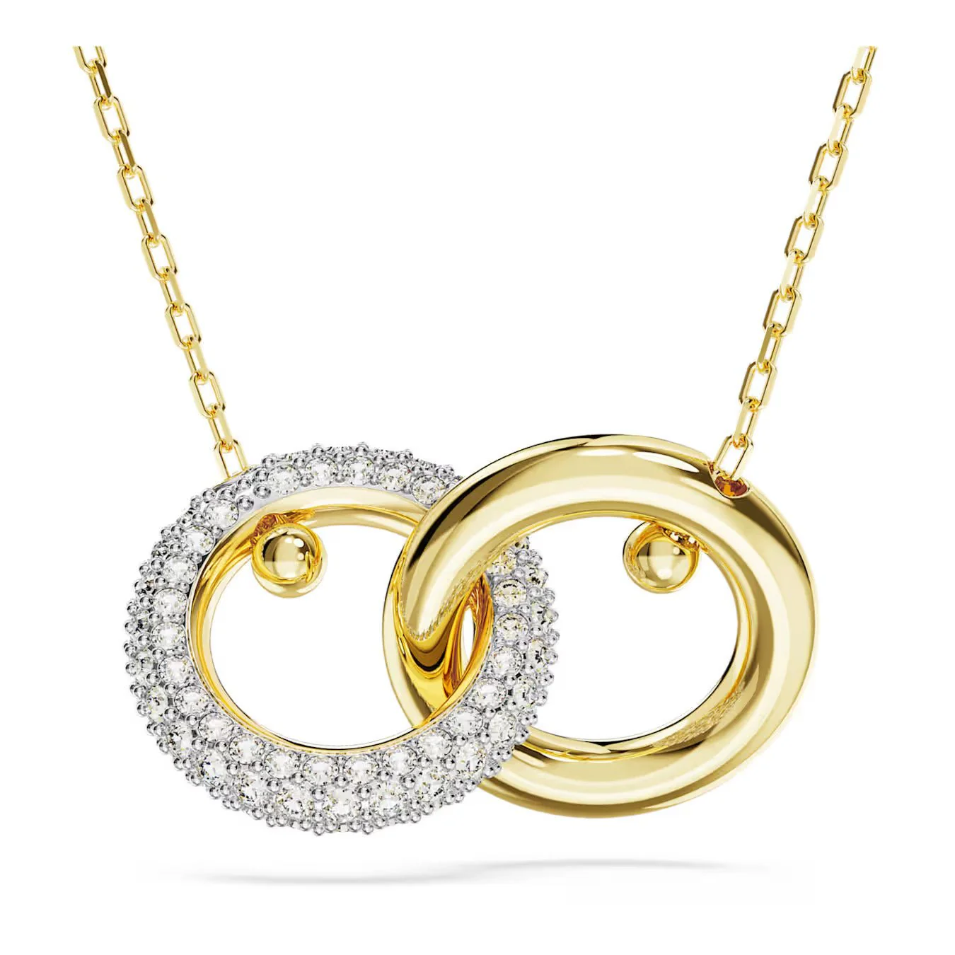 Swarovski Gold Dextera Interlocking Necklace