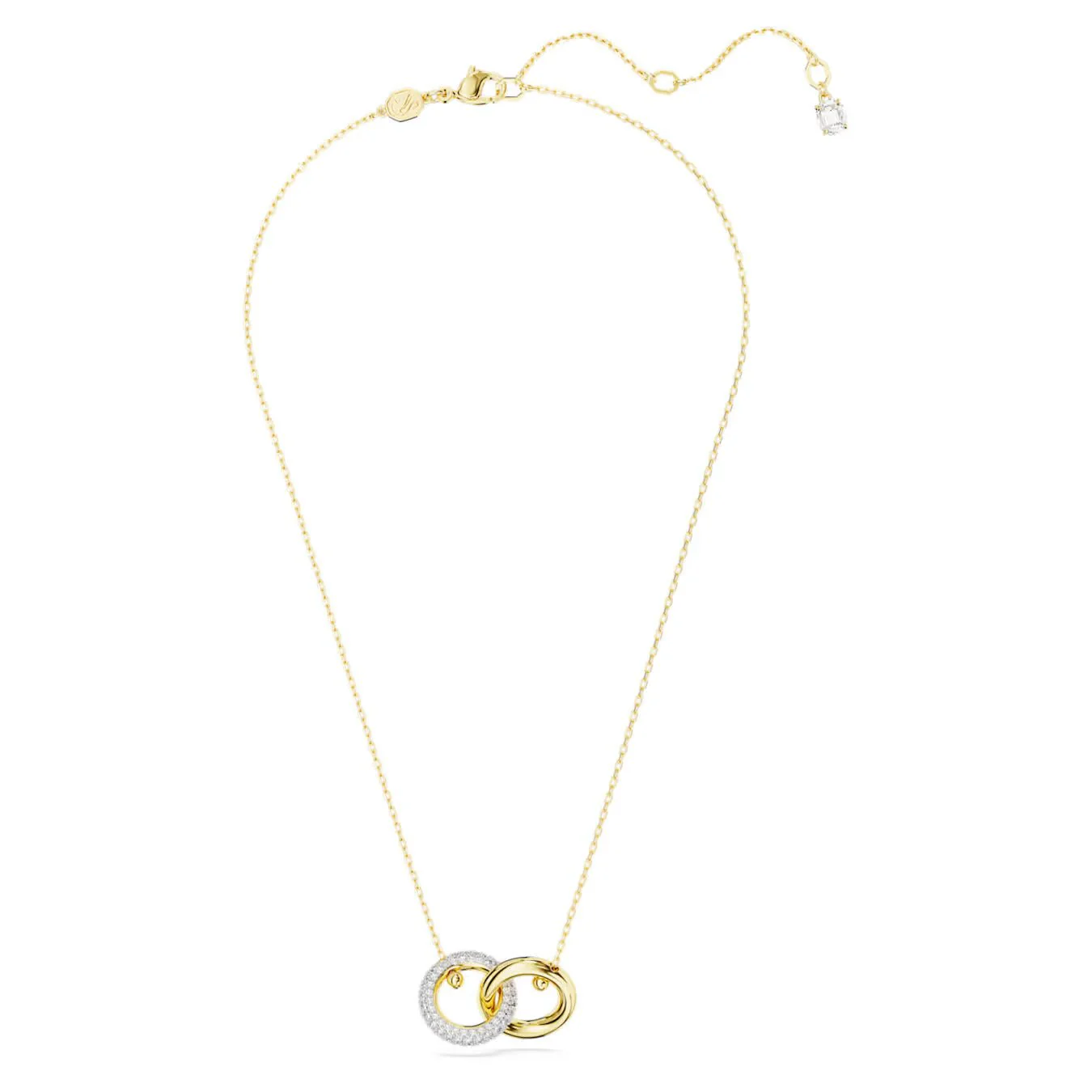 Swarovski Gold Dextera Interlocking Necklace - Image 3