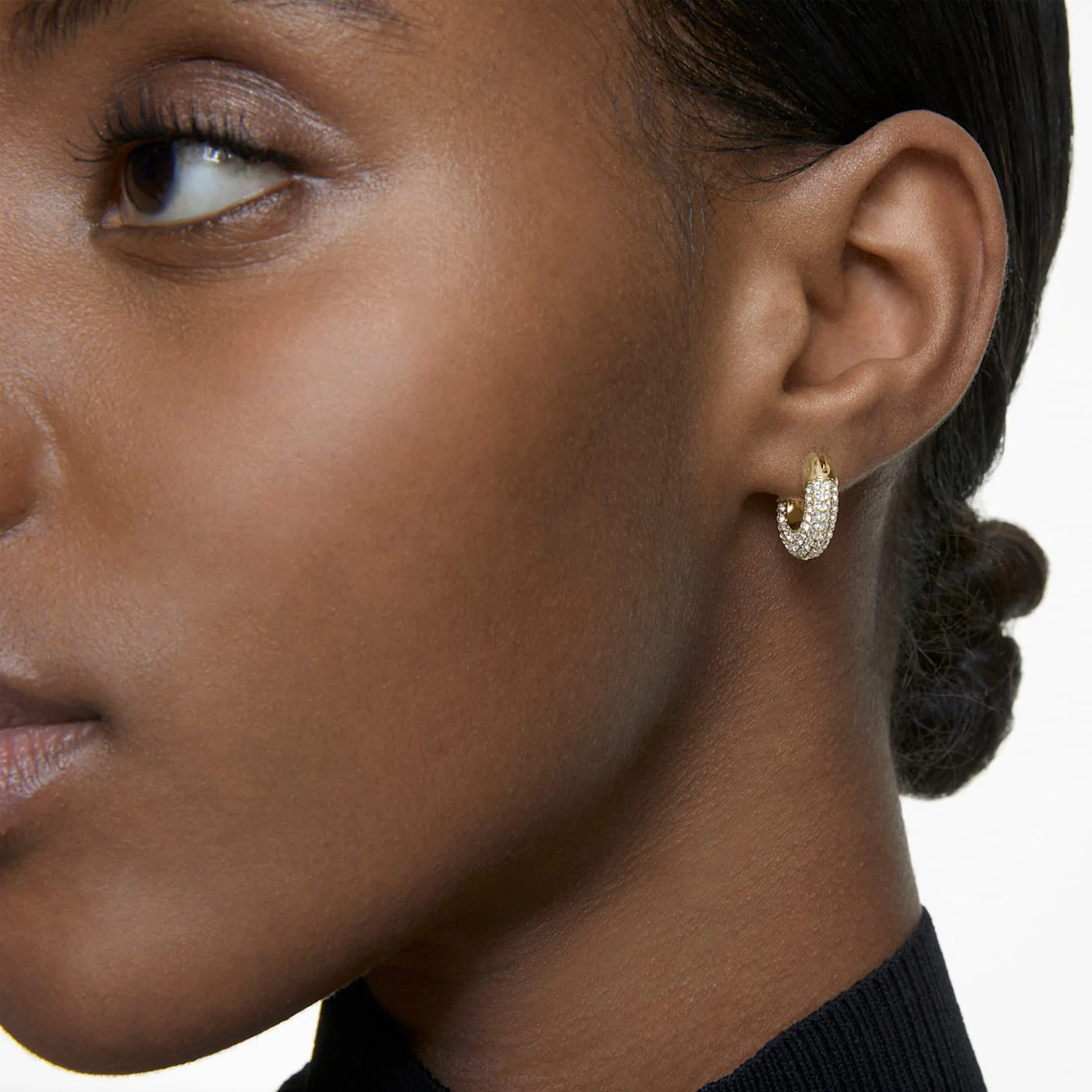 Swarovski Dextera Hoop Gold Plated Earrings - Image 2