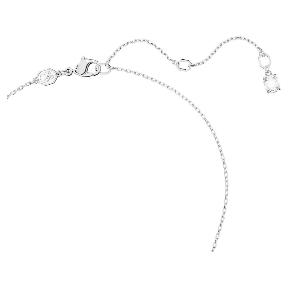 Swarovski Silver Dextera Interlocking Loop Necklace - Image 4