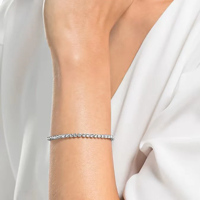 Swarovski Silver Imber Emily Tennis Bracelet - Image 2