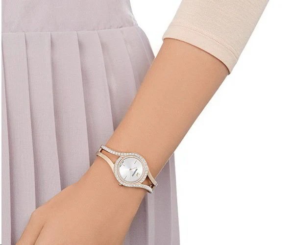 Swarovski Eternal Champagne Gold Tone Bracelet Watch - Image 2