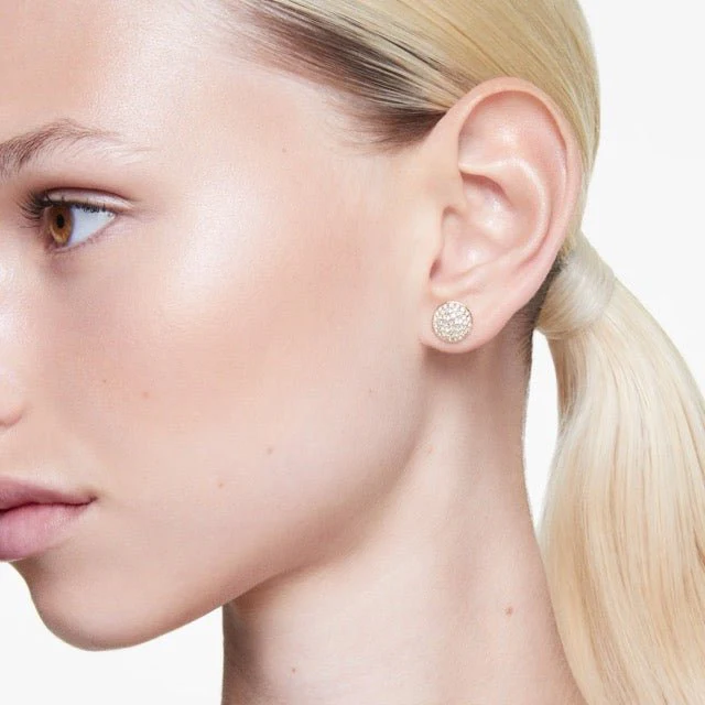 Swarovski Gold Sublima Stud Earrings - Image 2
