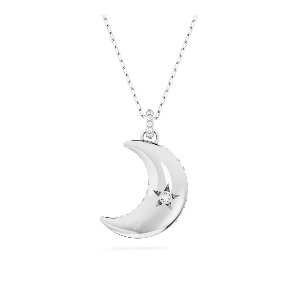 Swarovski Silver Sublima Moon Necklace - Image 3