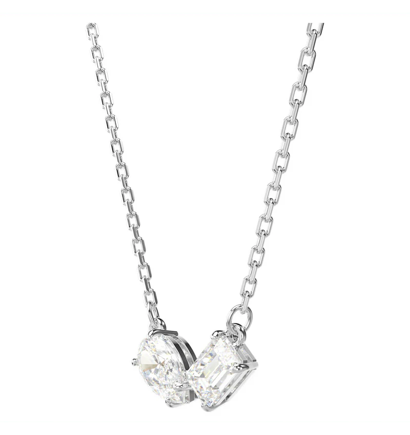 Swarovski Silver Mesmera Mixed Cut Necklace and Earrings Set - Image 3