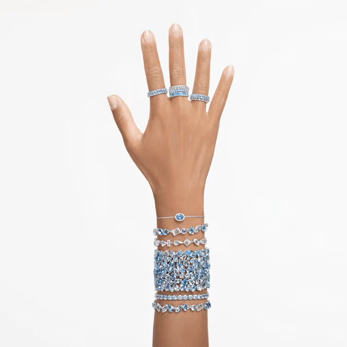 Swarovski Silver Mesmera Mixed Cuts Bracelet - Image 4