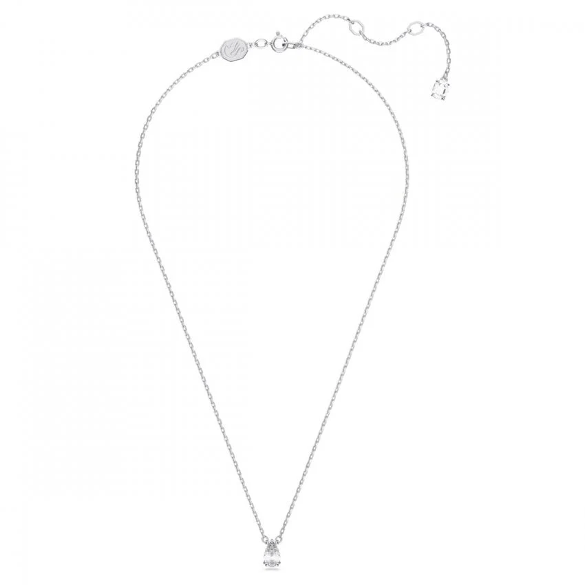 Swarovski Silver Stilla Pear Cut Pendant Necklace - Image 3