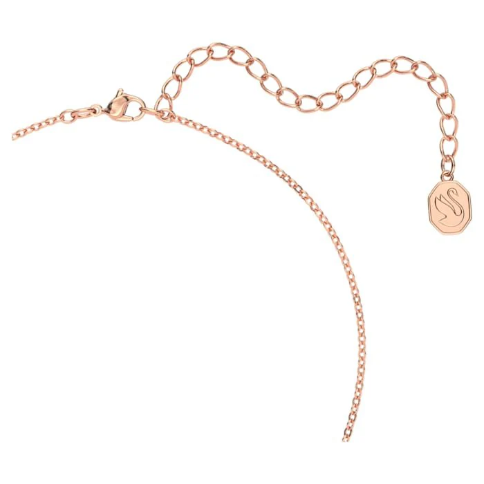 Swarovski Rose Gold Una Octagon Cut Pink Necklace - Image 3