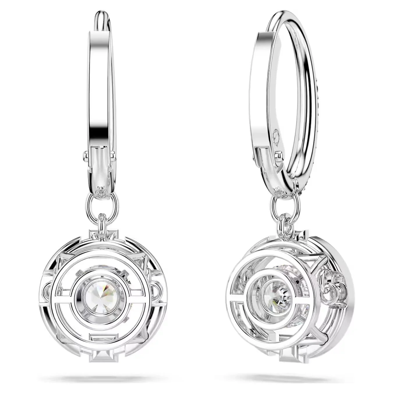 Swarovski Silver Una Sparkling Dance Drop Earrings - Image 4