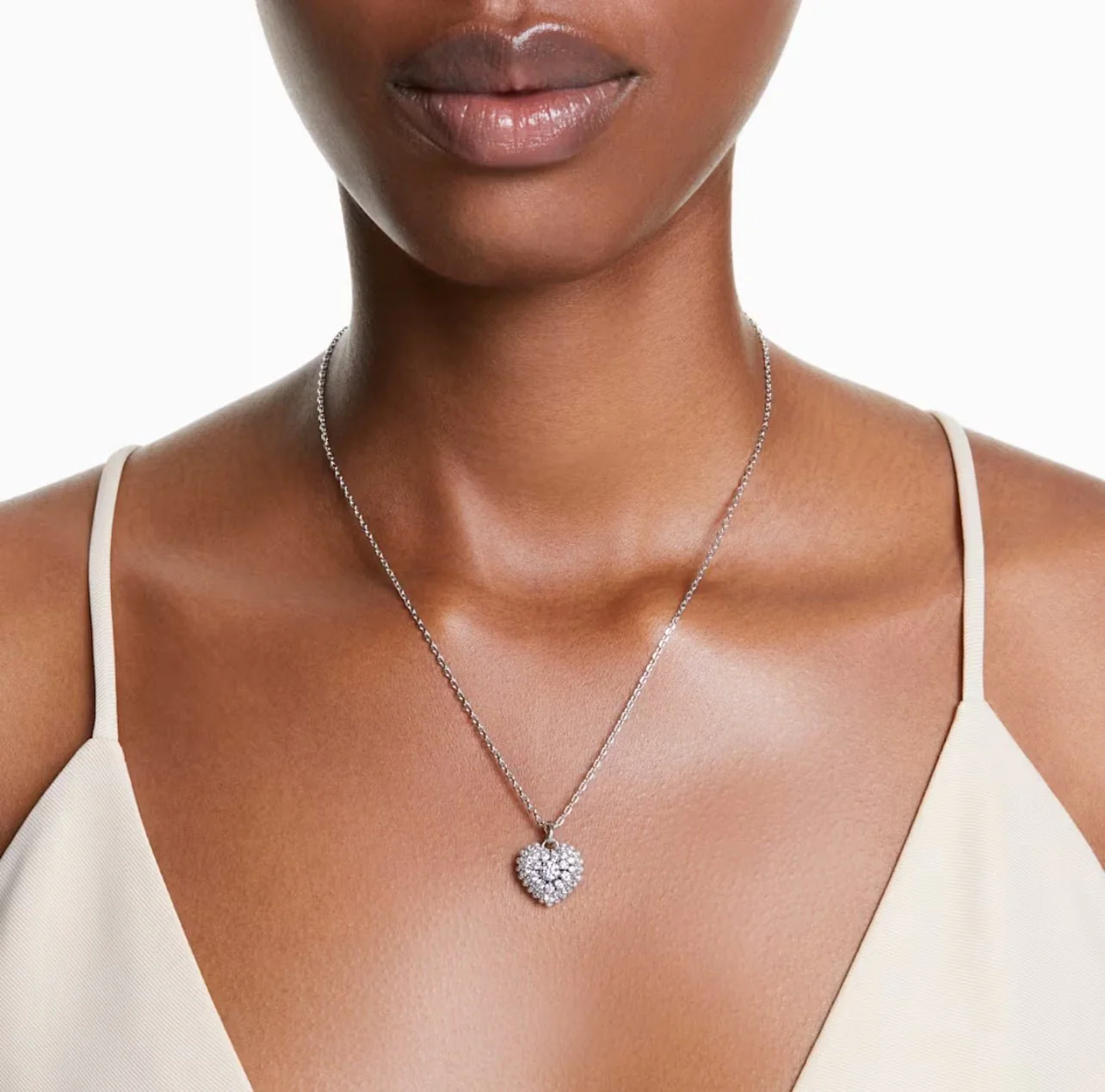 Swarovski Silver Idyllia Heart Necklace - Image 2