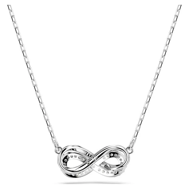 Swarovski Silver Hyperbola Infinity Necklace - Image 6
