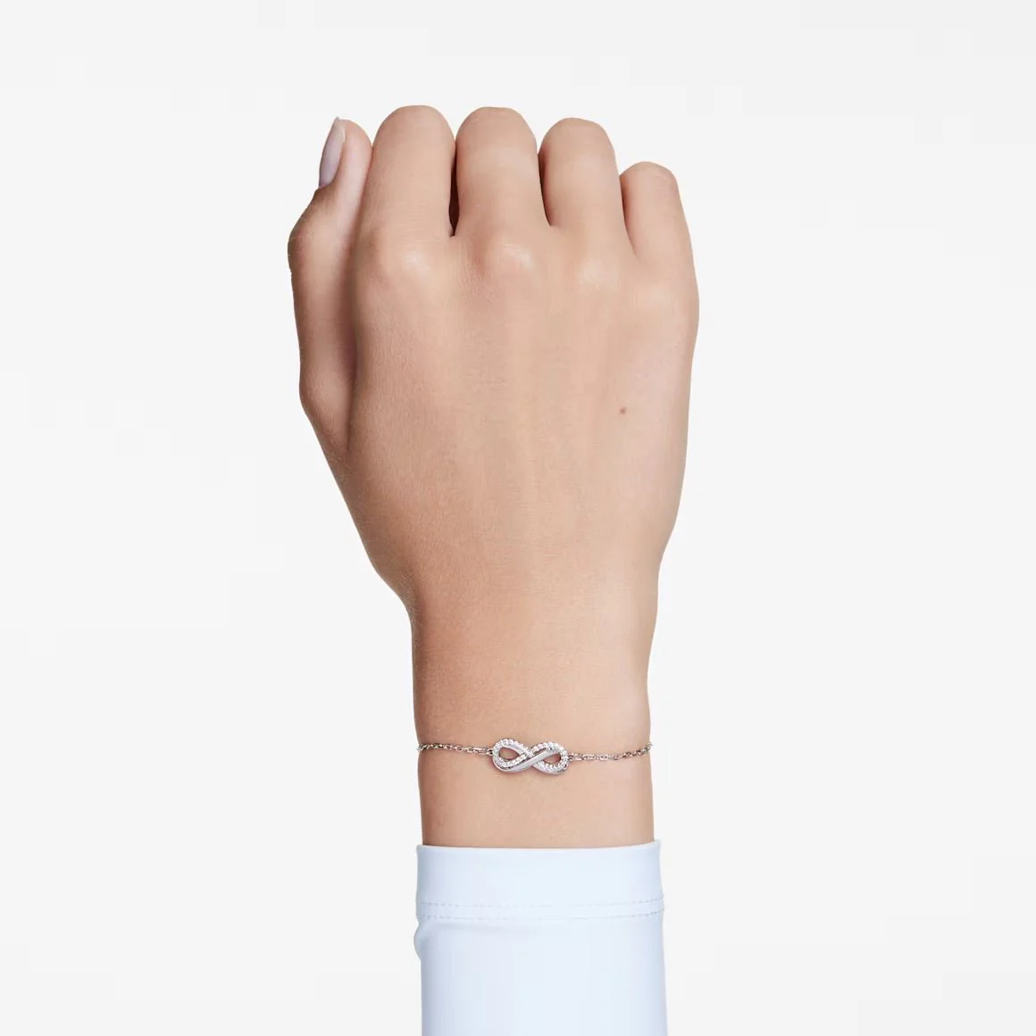 Swarovski Silver Hyperbola Infinity Intertwined Bracelet - Image 2
