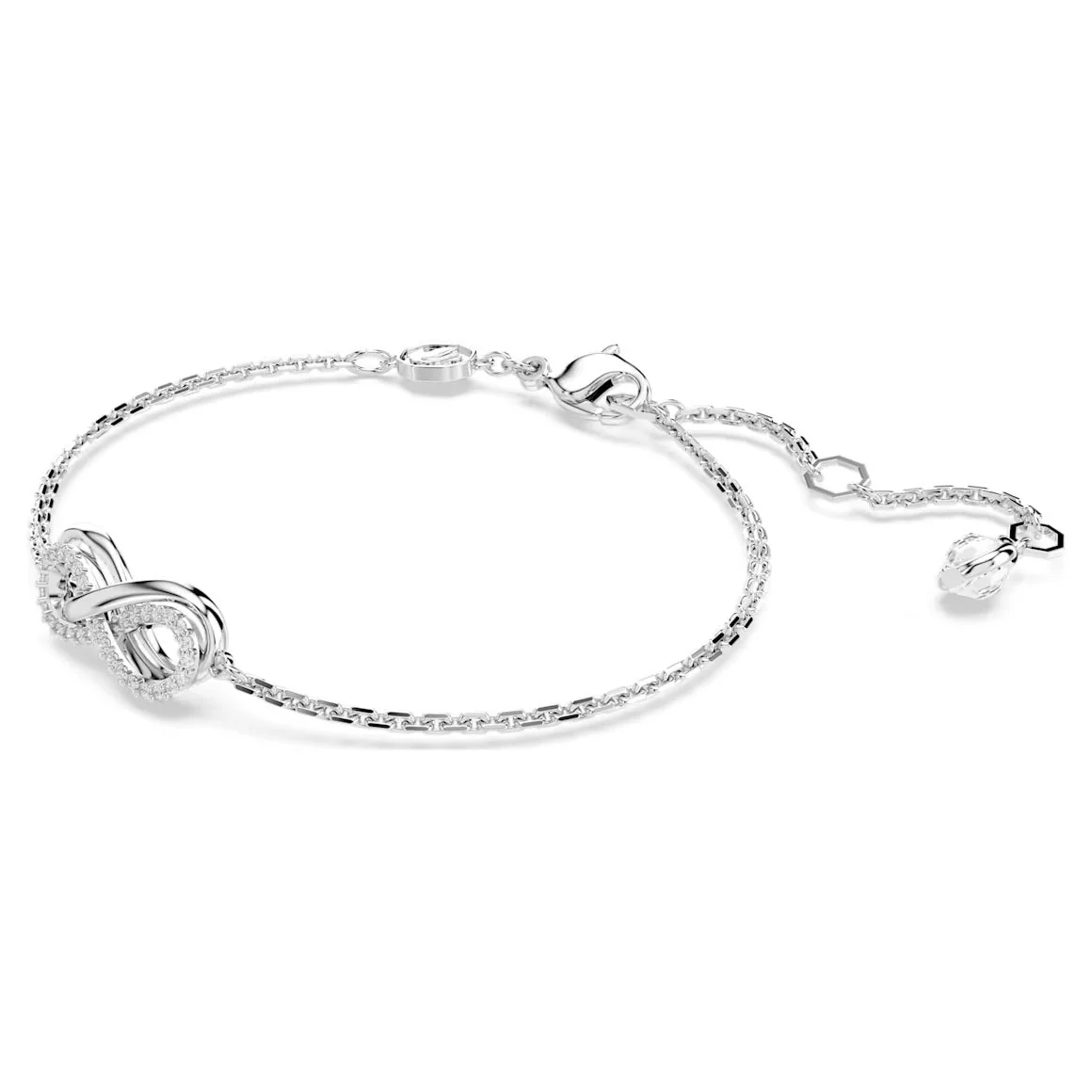 Swarovski Silver Hyperbola Infinity Intertwined Bracelet - Image 4
