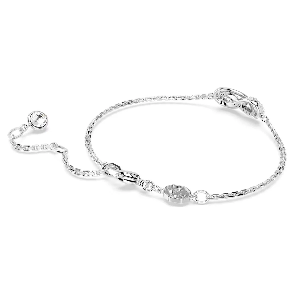 Swarovski Silver Hyperbola Infinity Intertwined Bracelet - Image 5