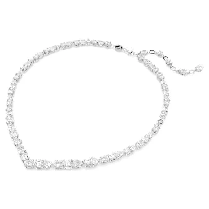Swarovski Silver Mesmera Mixed Cuts Necklace - Image 3