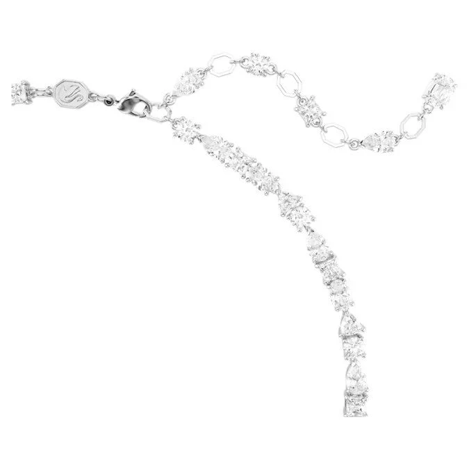 Swarovski Silver Mesmera Mixed Cuts Necklace - Image 4