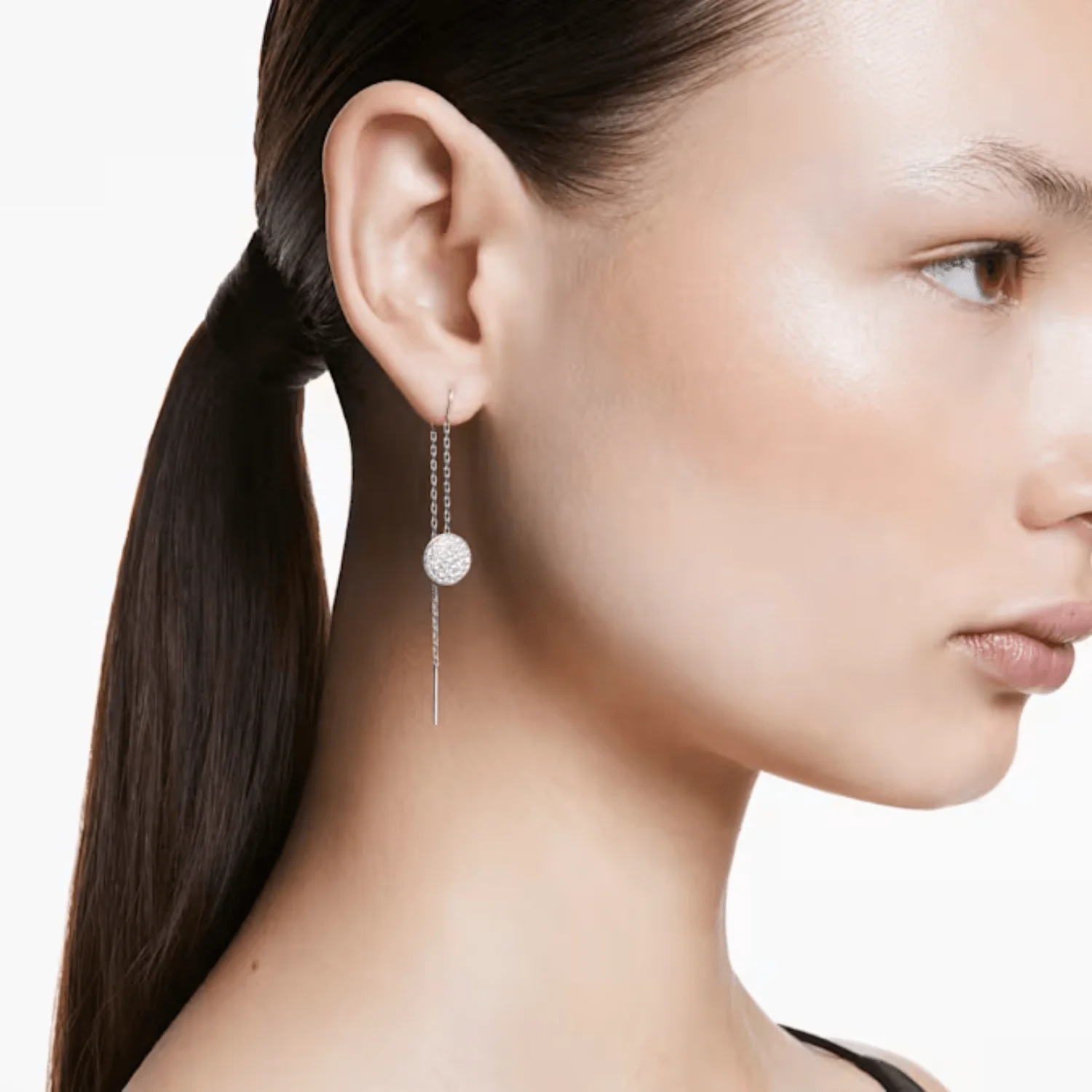 Swarovski Silver Sublima Drop Earrings - Image 2