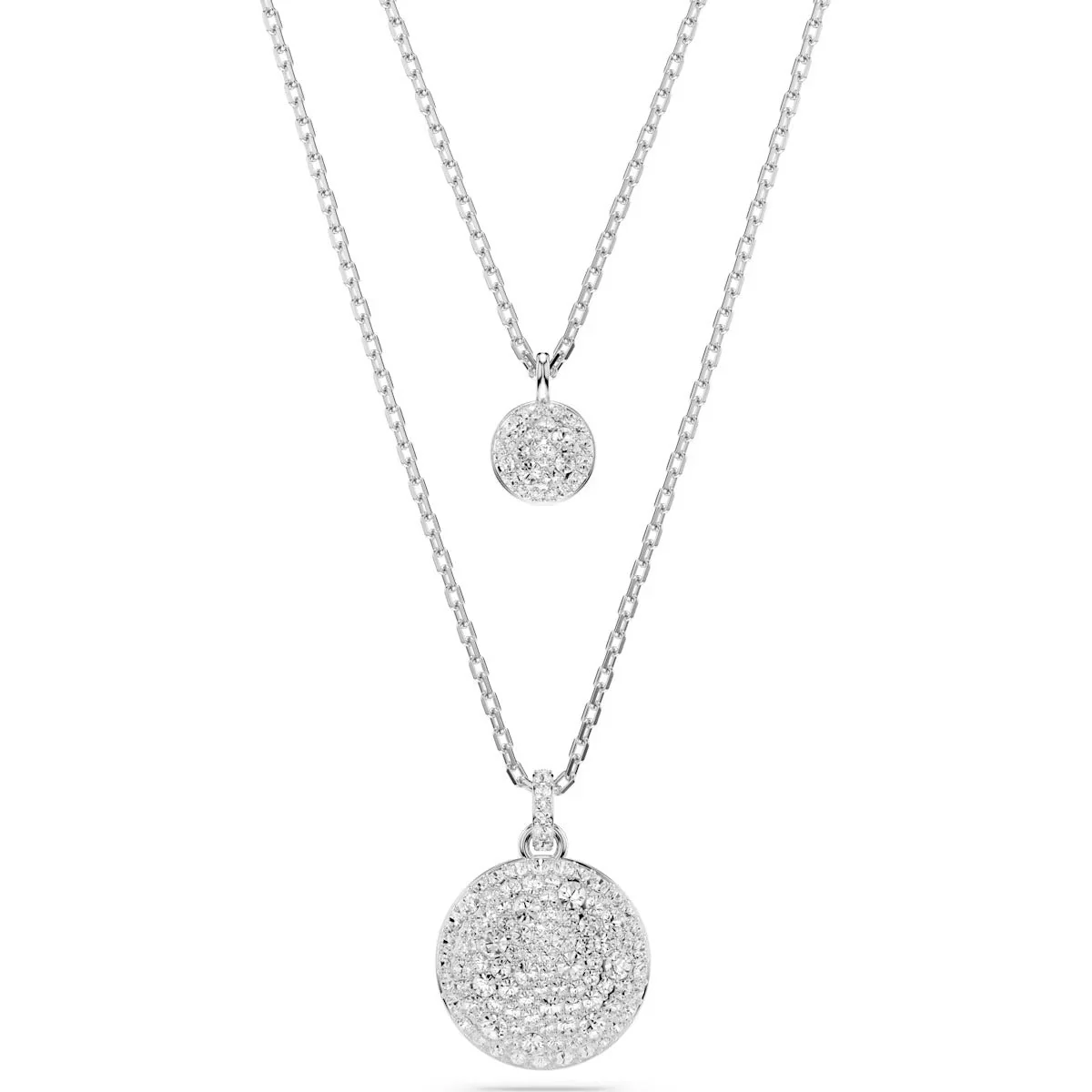 Swarovski Silver Sublima Layered Necklace