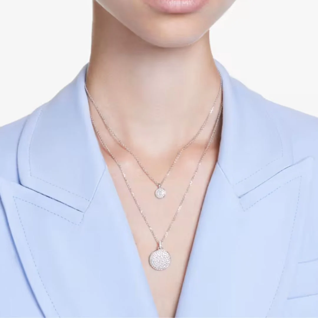 Swarovski Silver Sublima Layered Necklace - Image 2