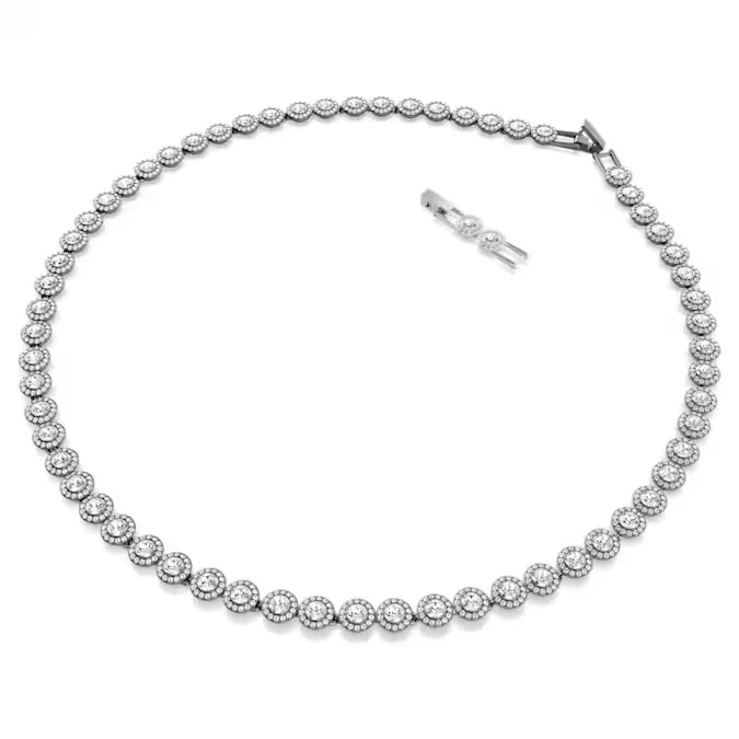 Swarovski Silver Una Round Cut Necklace - Image 3