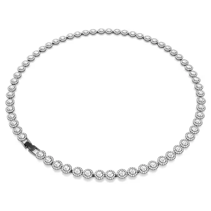 Swarovski Silver Una Round Cut Necklace - Image 5
