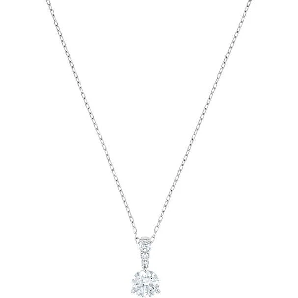 Swarovski Silver Stilla Round Solitaire Necklace - Image 3
