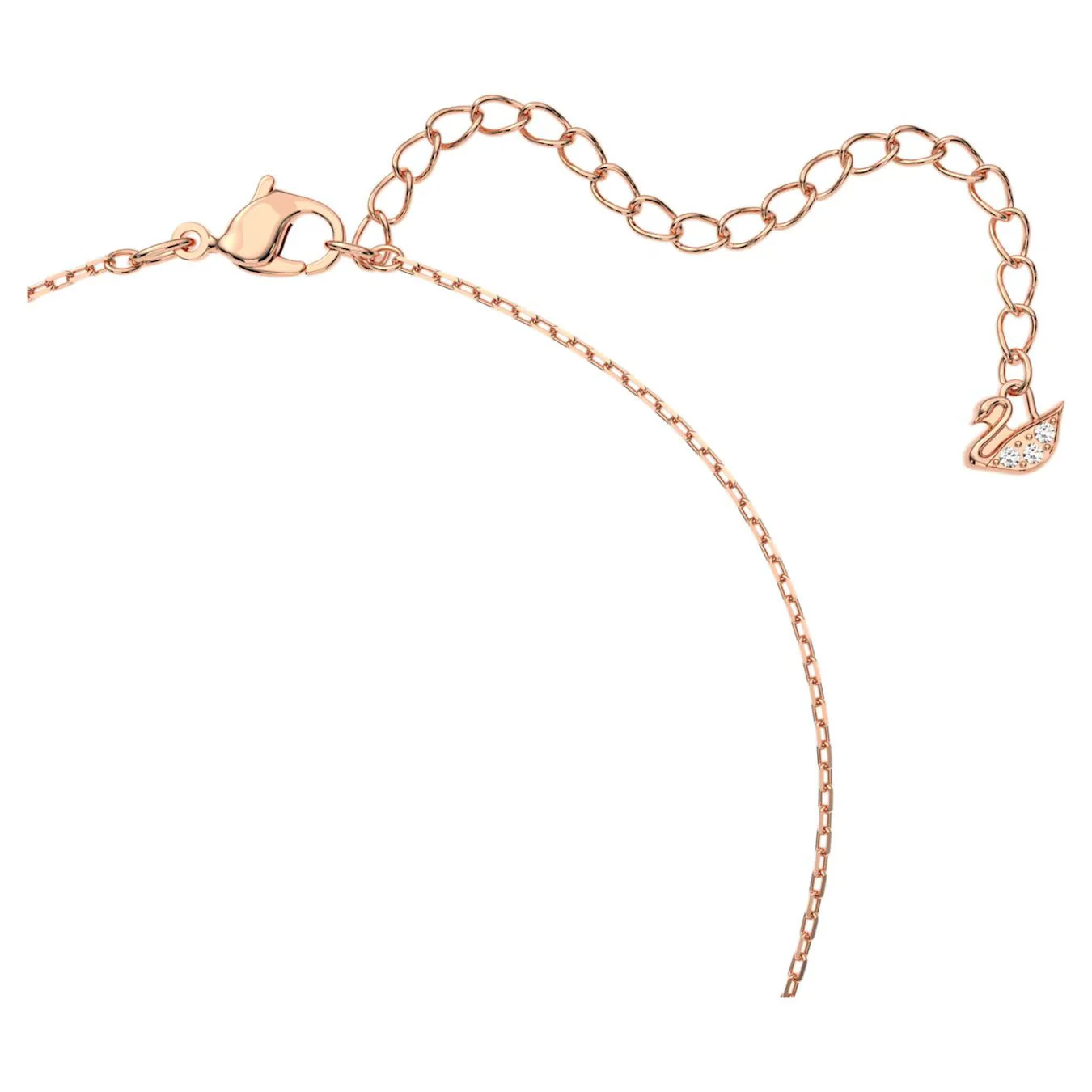 Swarovski Rose Gold Dextera Intertwined Circle Necklace - Image 4