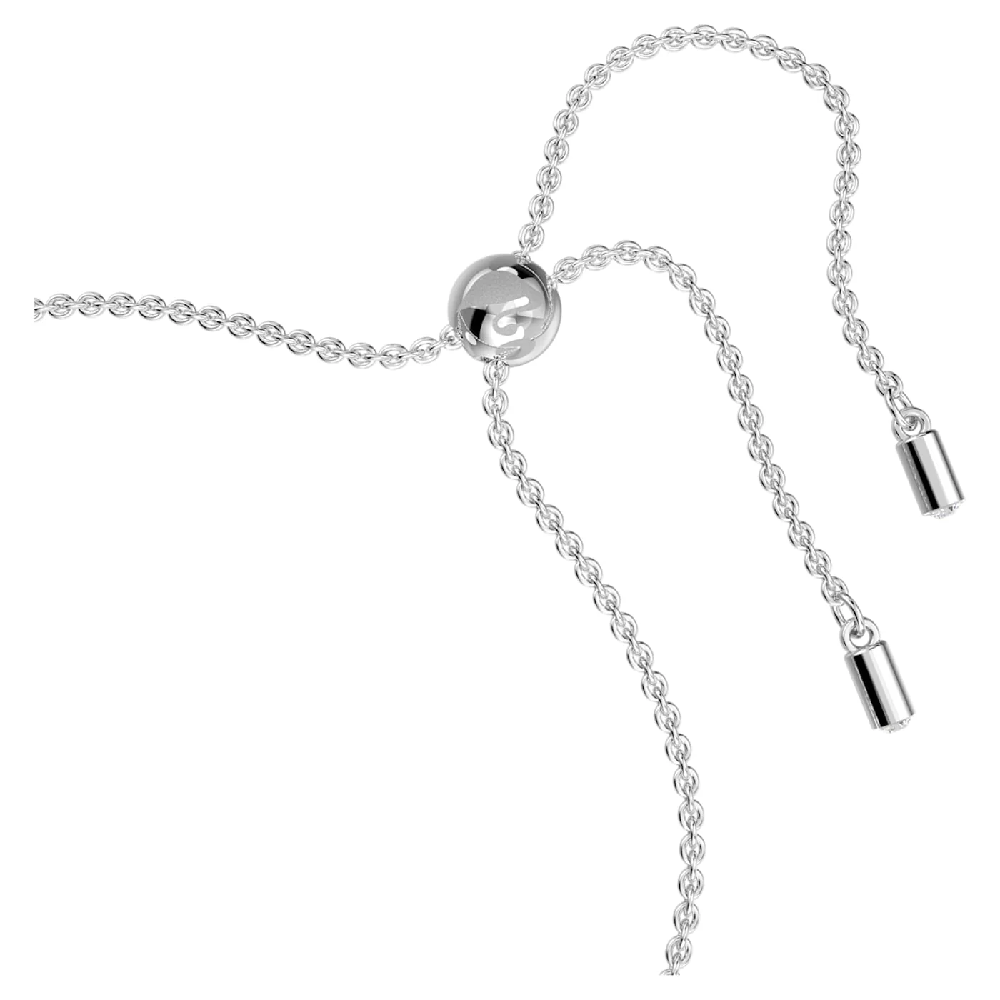 Swarovski Silver Hyperbola Infinity and Heart Bracelet - Image 3