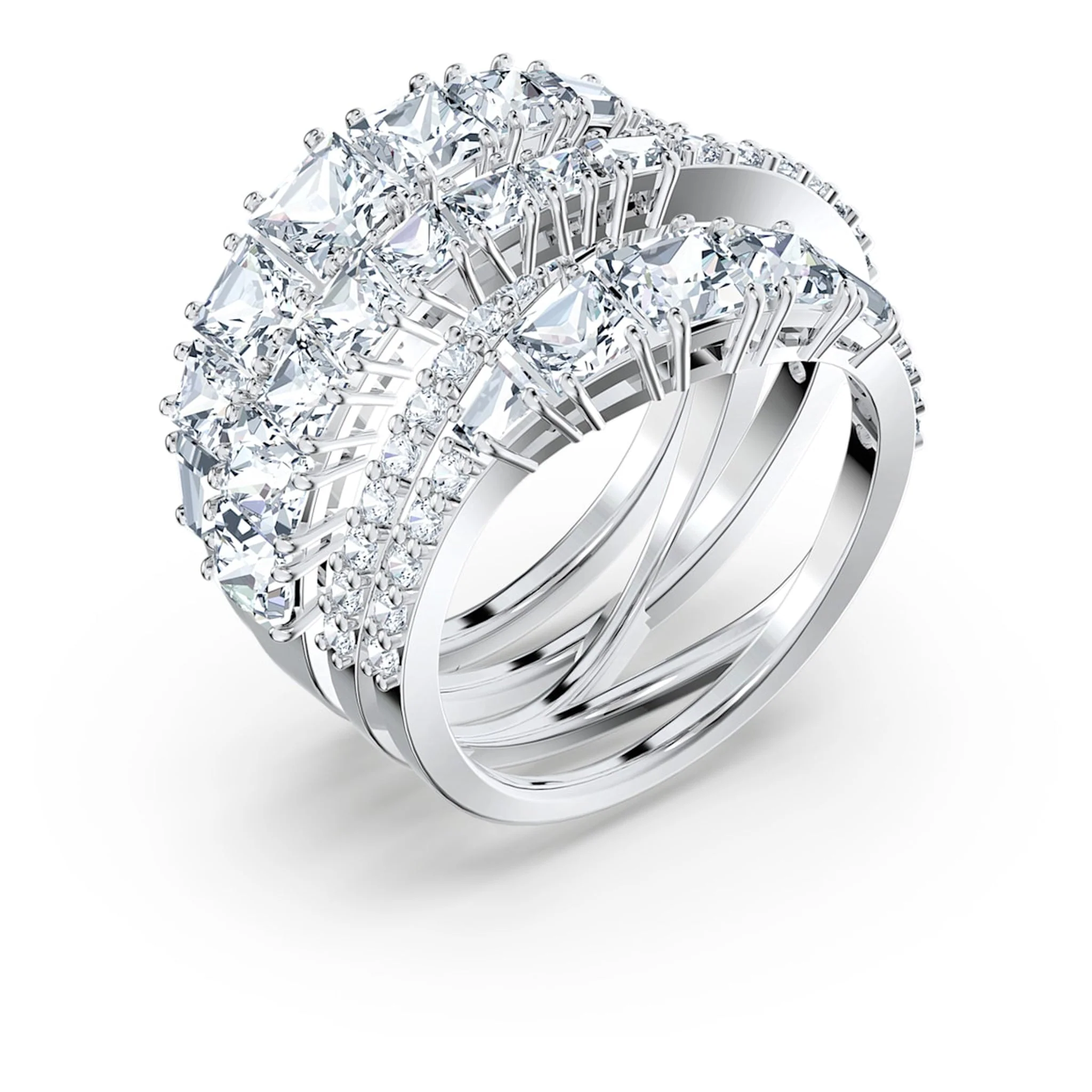Swarovski Silver Hyperbola Twist Ring - Image 2