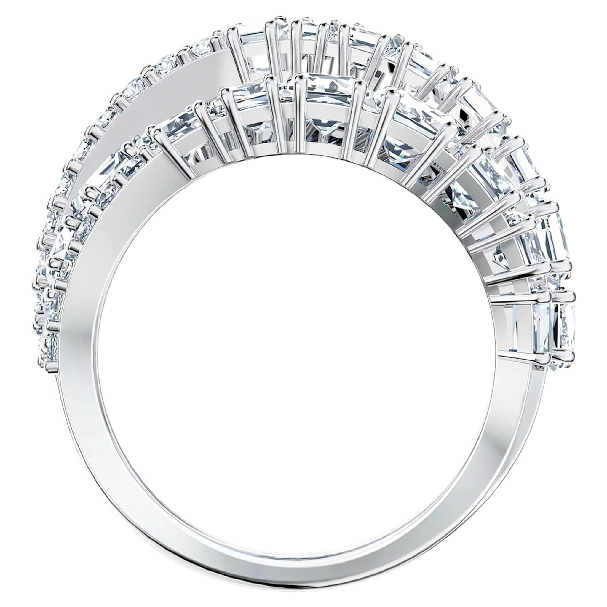 Swarovski Silver Hyperbola Twist Ring - Image 3
