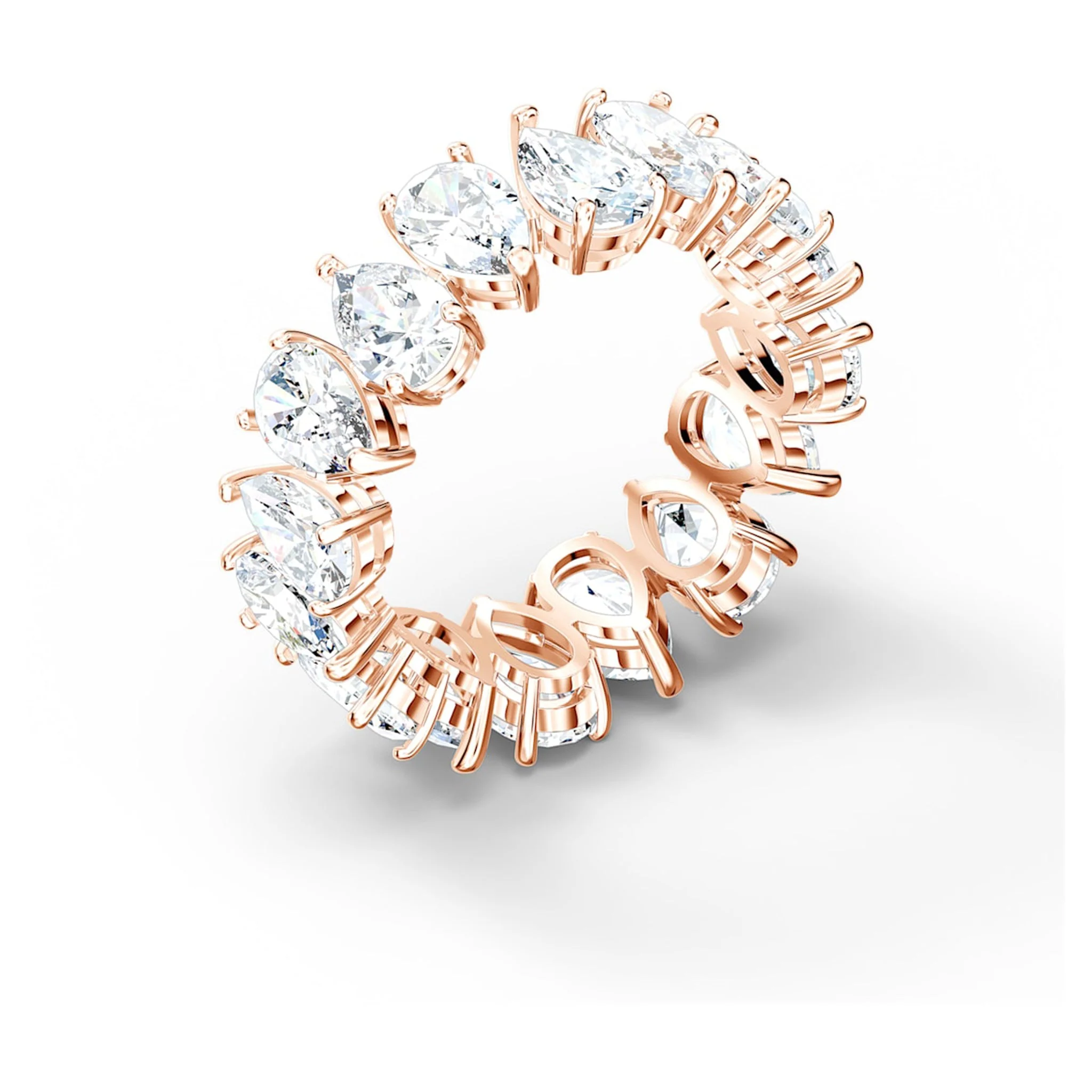 Swarovski Rose Gold Matrix Vittore Pear Cut Ring - Image 2