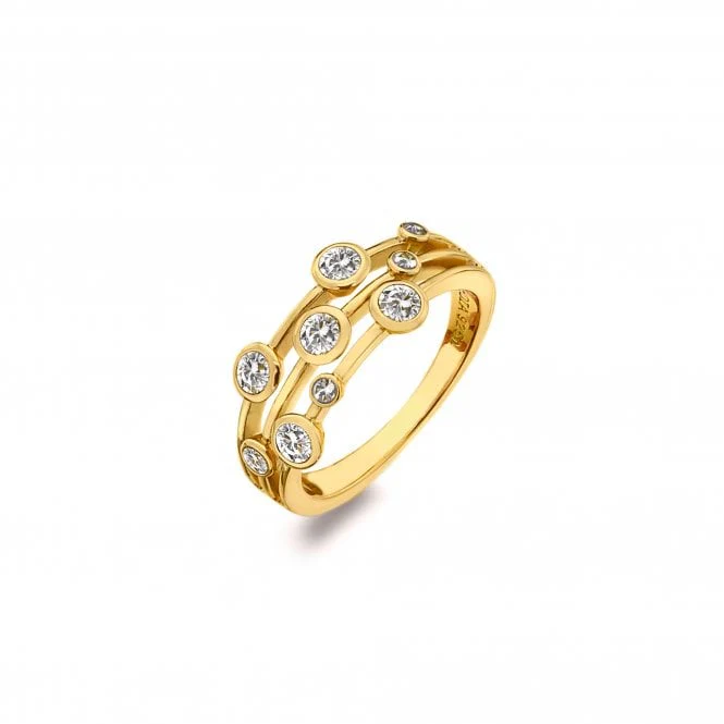 Hot Diamonds Gold Tender Statement Ring - Image 2