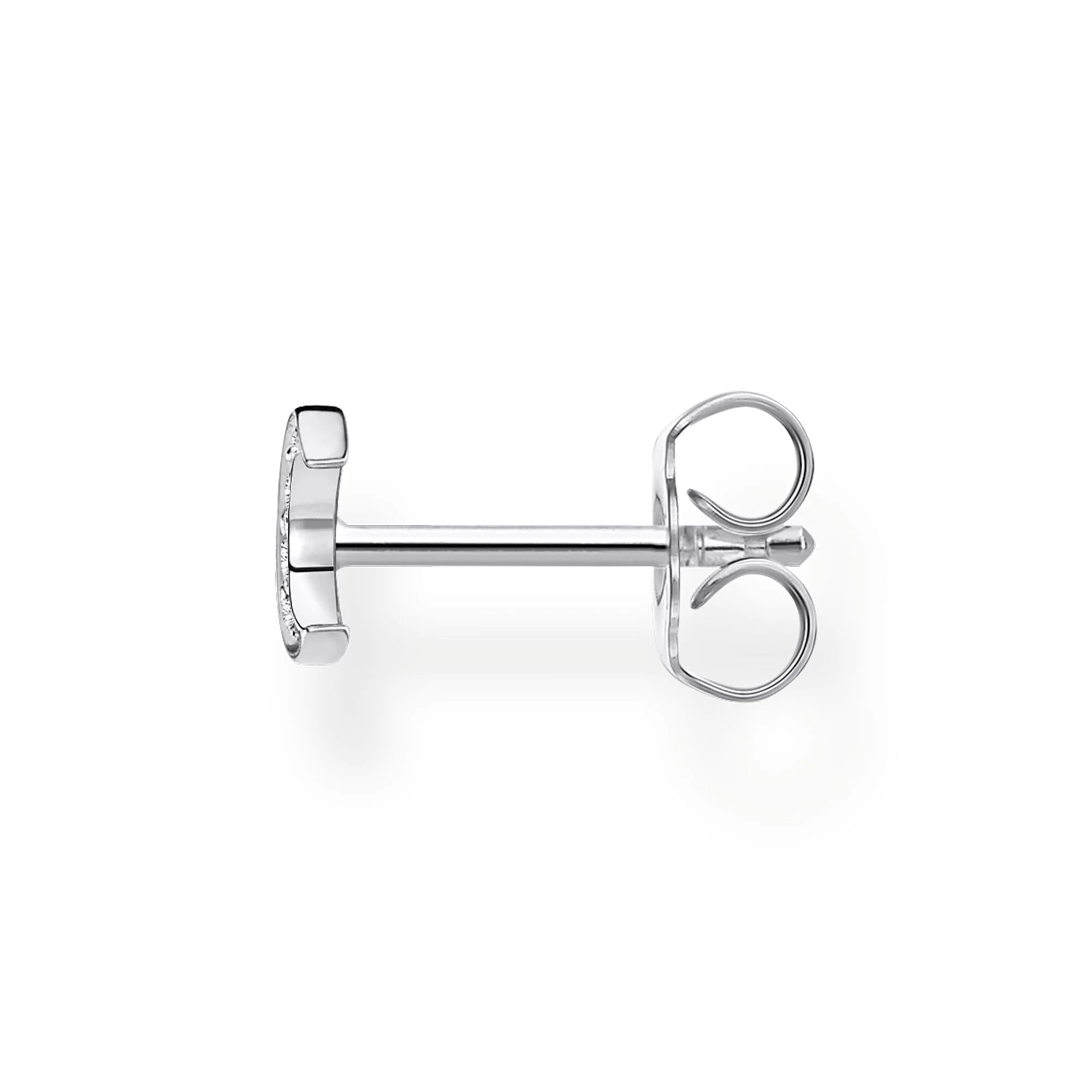 Thomas Sabo Silver CZ Moon Single Stud Earring - Image 2