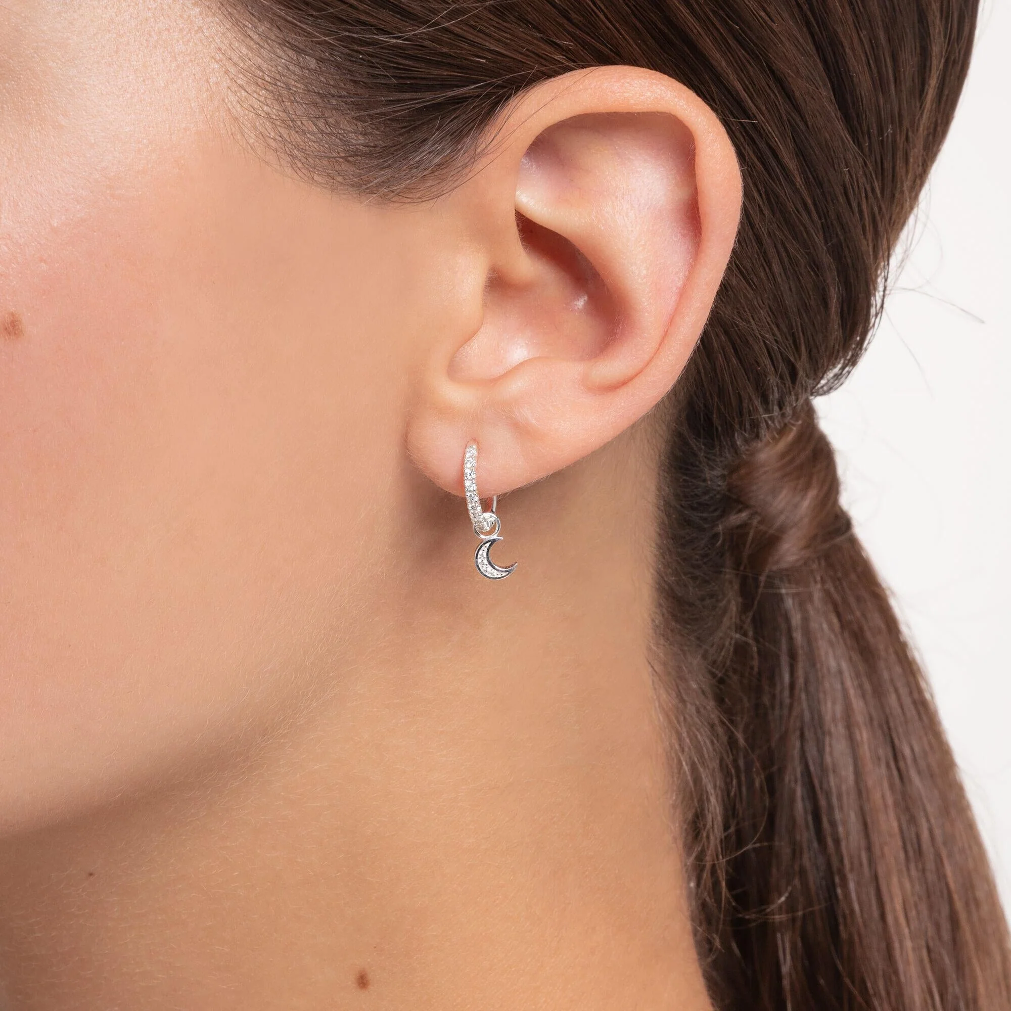 Thomas Sabo CZ Silver Single Hoop - Image 3