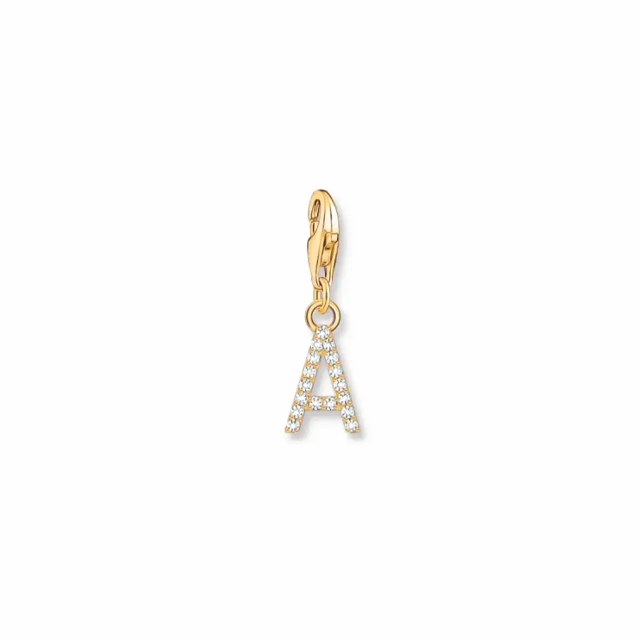Thomas Sabo Gold CZ Initials A-Z Charms