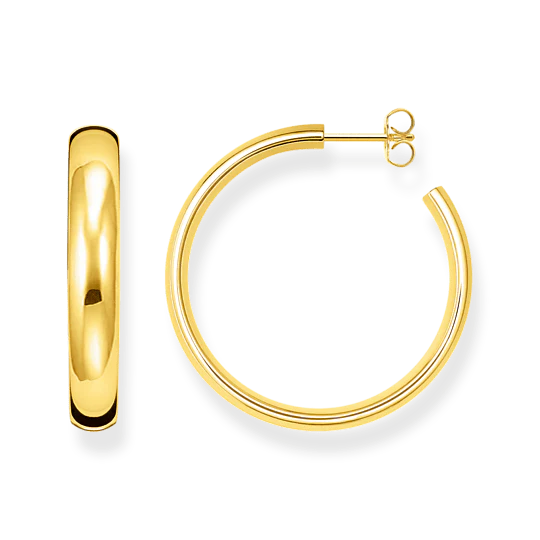 Thomas Sabo Gold Medium Chunky Hoop Earrings