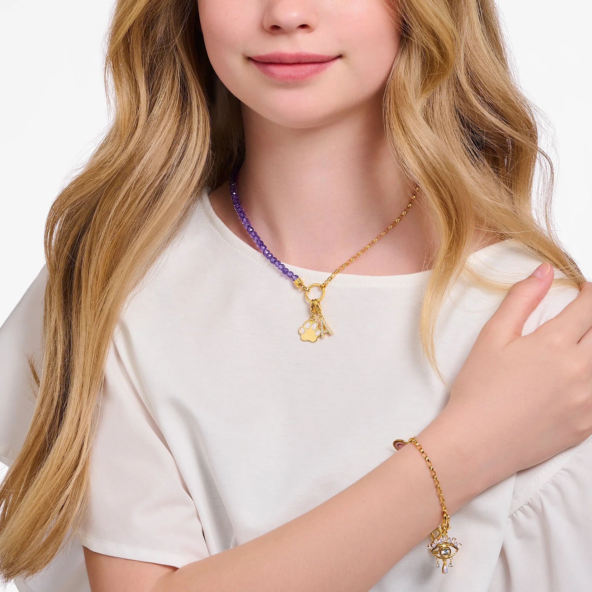 Thomas Sabo Gold Paw Charm - Image 2