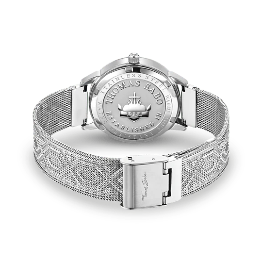 Thomas Sabo Ladies Silver Dragonflies & Zirconia Watch - Image 3