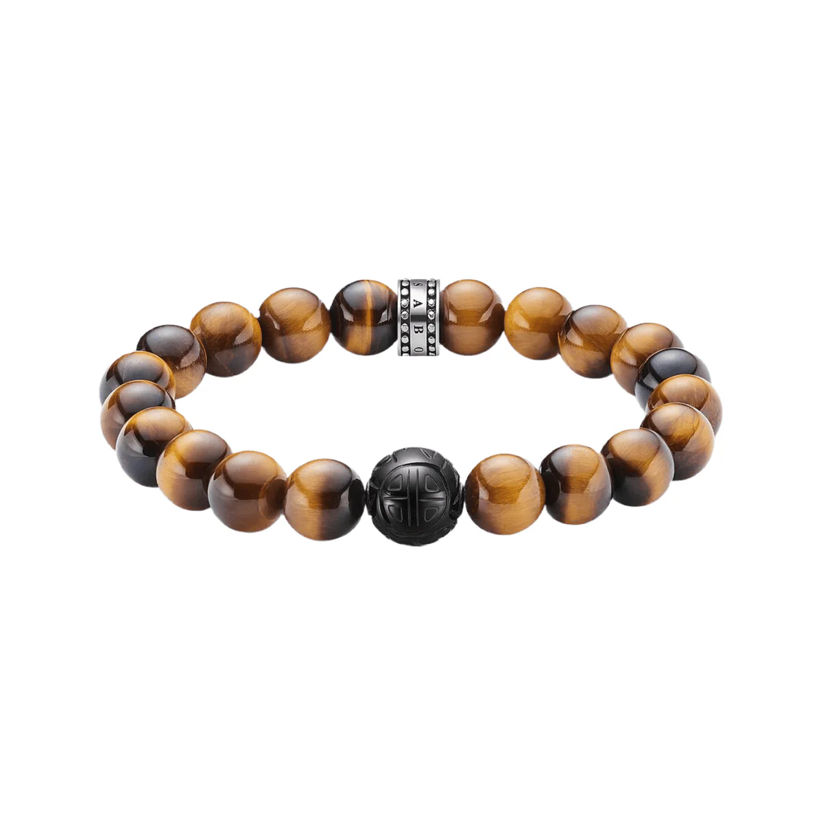 Thomas Sabo Brown & Black Tigers Eye Bracelet