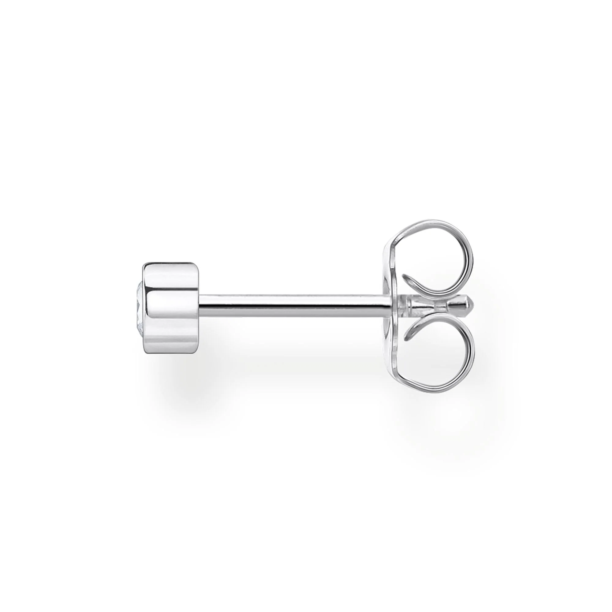 Thomas Sabo Round CZ Silver Single Ear Stud - Image 2