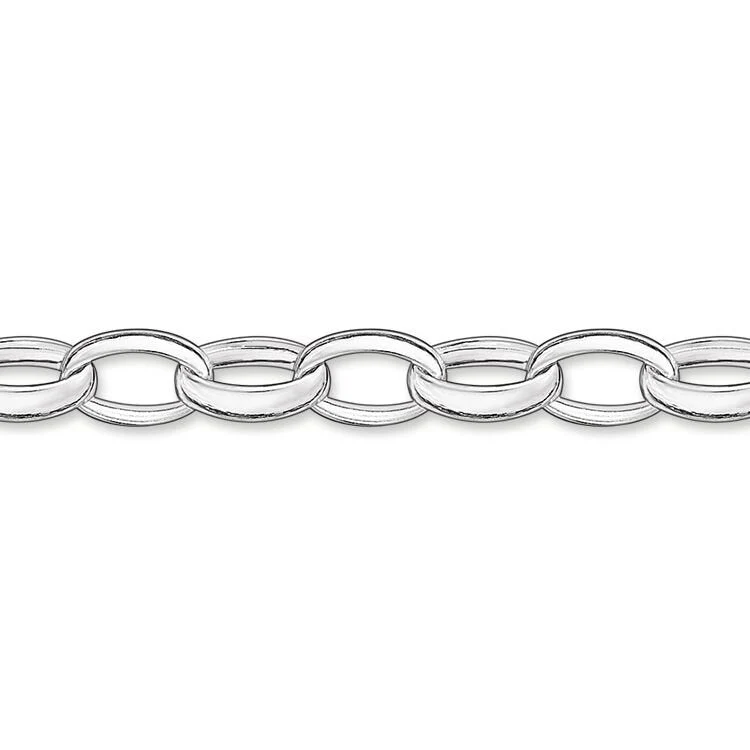 Thomas Sabo Silver Medium Link Charm Club Bracelet - Image 4